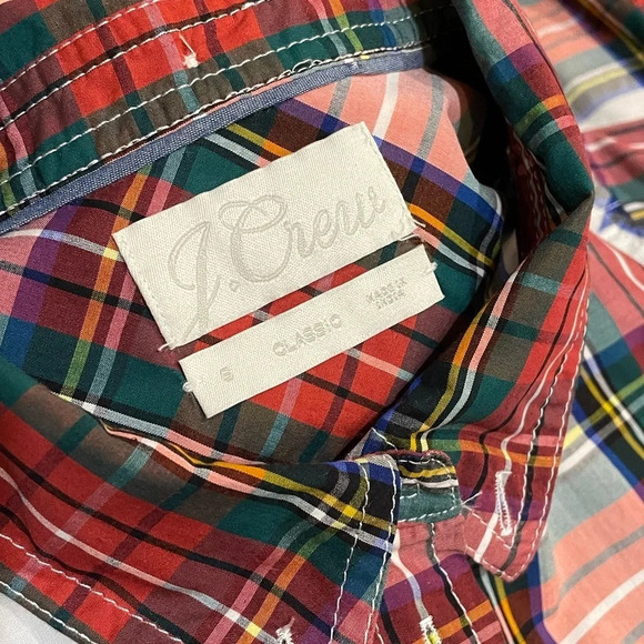 J. Crew Classic Fit Washed Cotton Poplin Shirt in Snowy Stewart Tartan - Picture 2 of 14